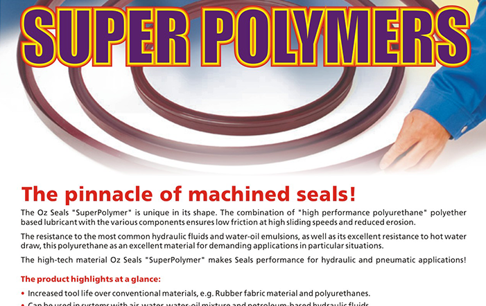 Oz Seals New Super Polymer – the pinnacle of machined seals!!