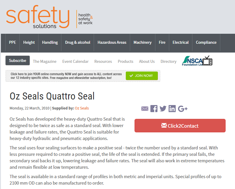 Oz Seals Quattro Seal