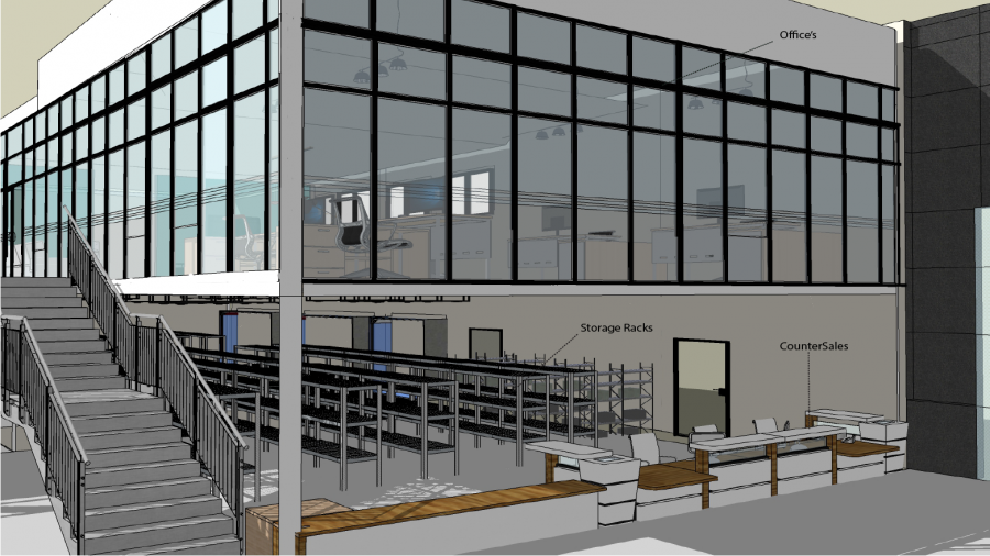 Early Concept of New Building Interior