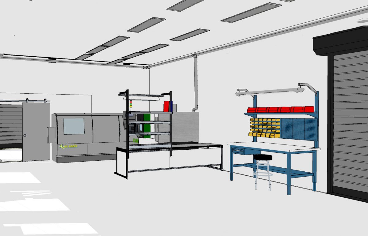 Early Concept Design : CNC Machine Room – Oz Seals Pty Ltd