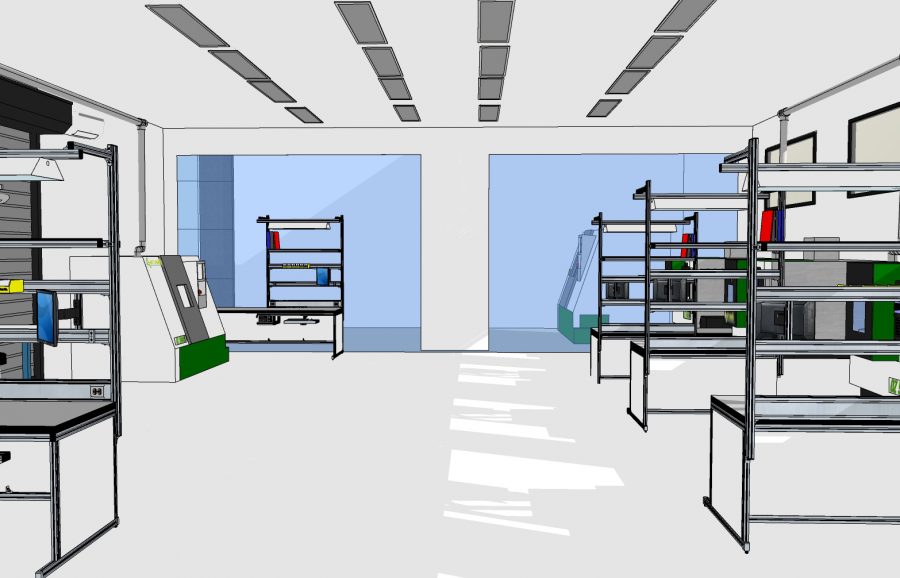 Early Concept Design : CNC Machine Room